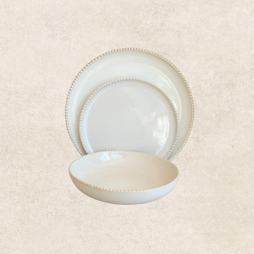 Juego Suculenta Blanco (18 piezas)
