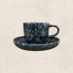 Taza Mármol Negro